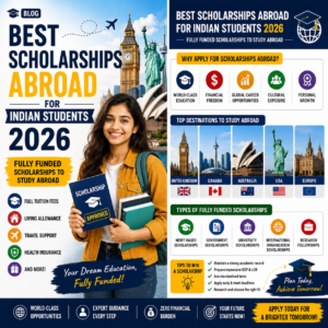 Best Scholarships Abroad for Indian Students 2026 | Fully Funded Scholarships to Study Abroad